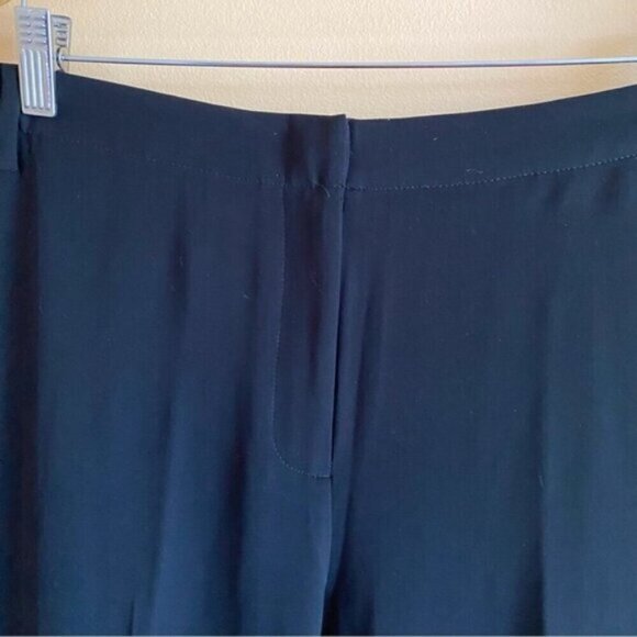 J.Jill Trousers Woman 14 TALL Black Cuffed Hem High Waist Pockets Career Office - Picture 4 of 16